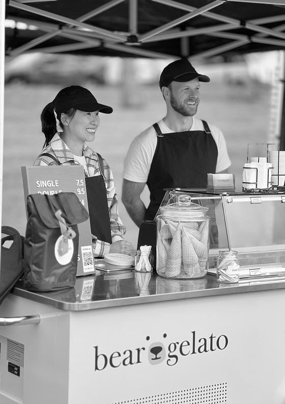 KahWen and Ryan, the Bear Gelato founders